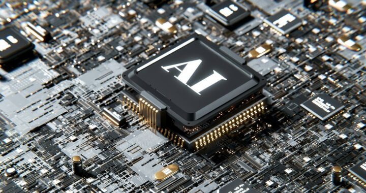 a computer chip with the letter a on top of it