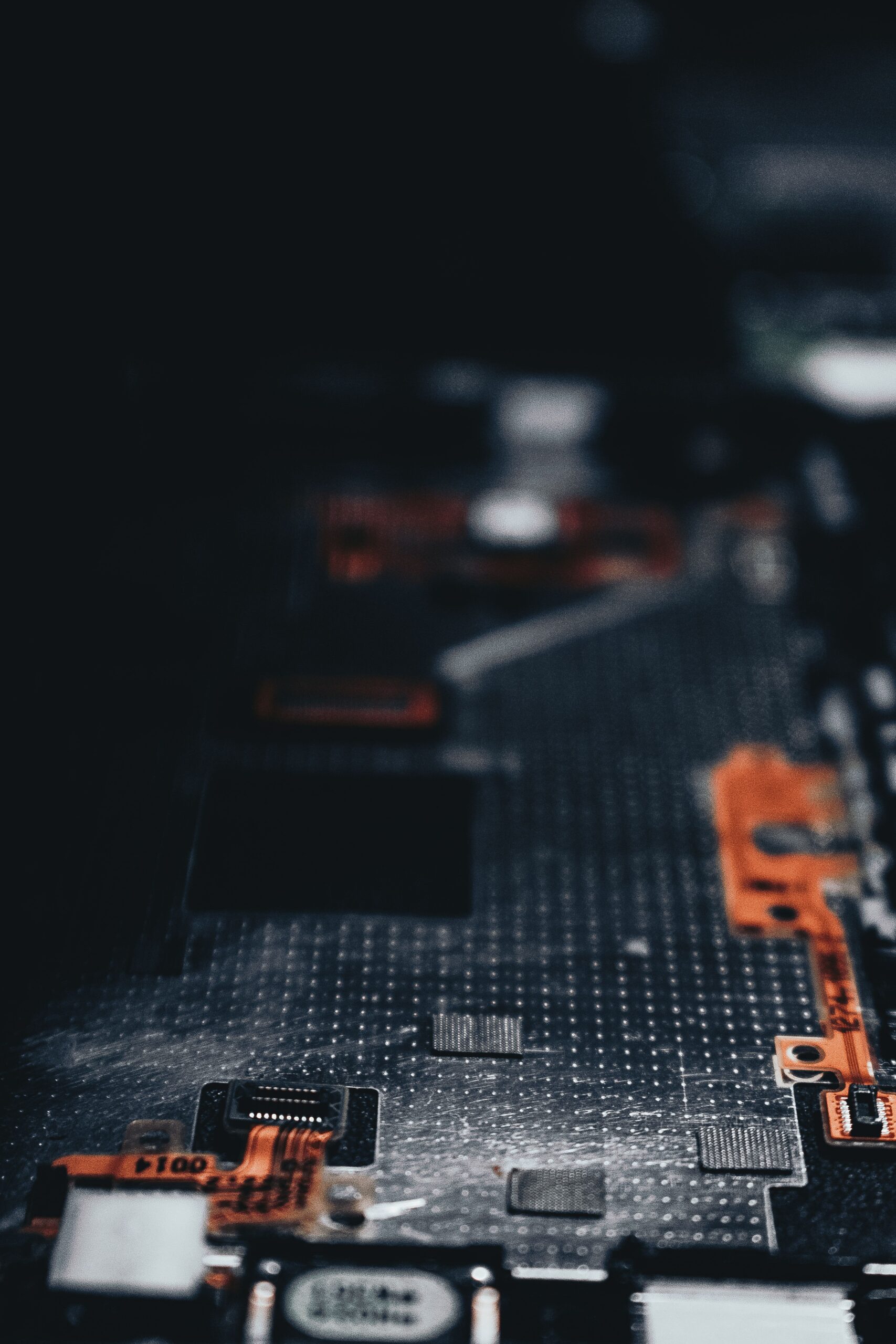 Electronic circuit board with microchips