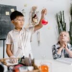Students conducting science experiment in laboratory