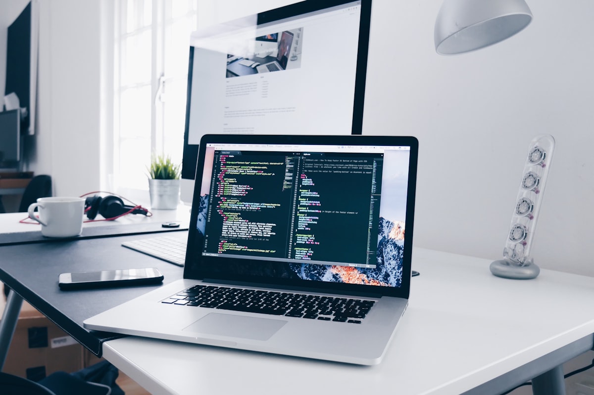 Laptop workspace